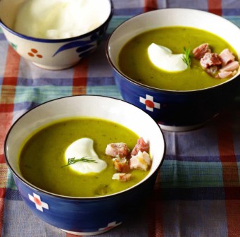 крем суп +из зеленого горошка